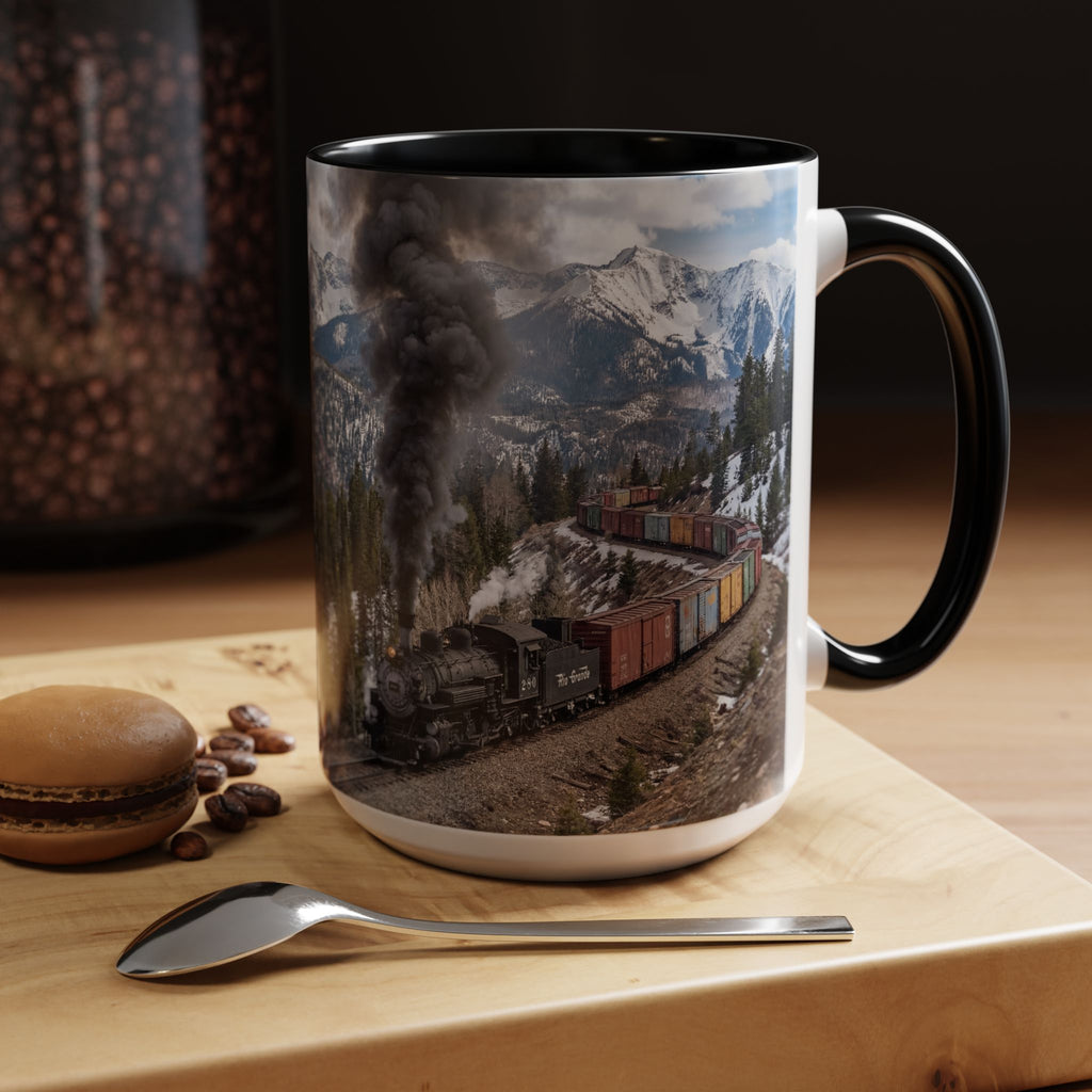 Accent Coffee Mug (11, 15oz)/Steam Train