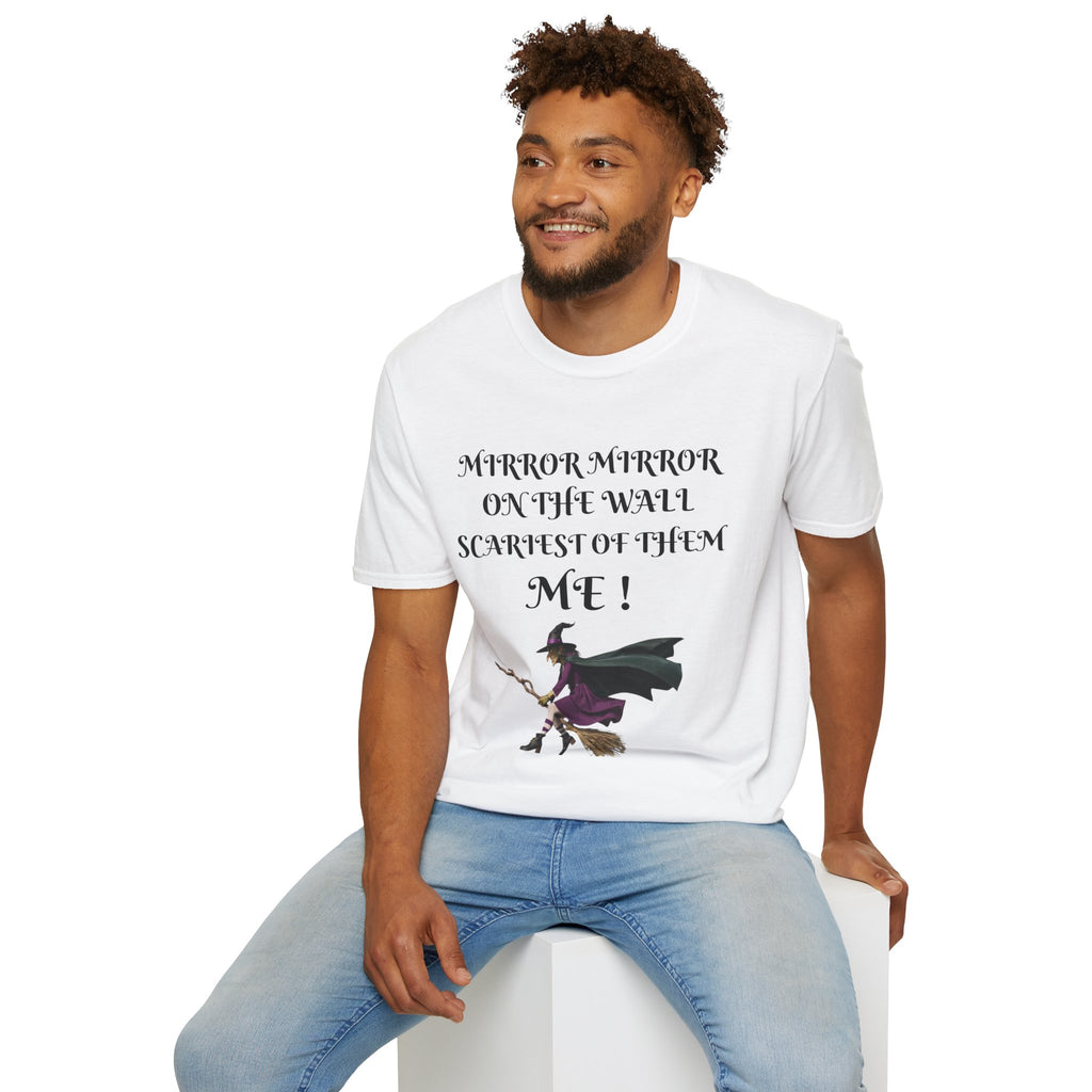 Mirror Mirror on the Wall Witch Illustration T-Shirt