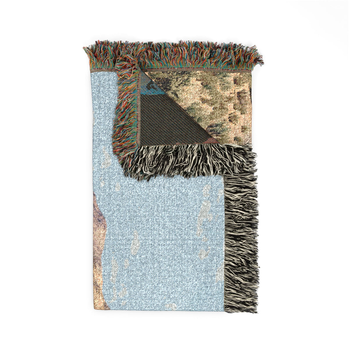 Vintage Streamlined Train Woven Blanket | Desert Locomotive Throw