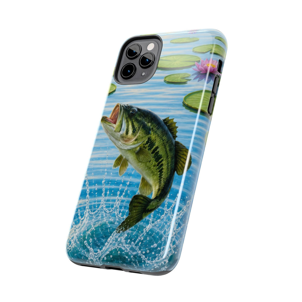 Largemouth Bass Jumping Phone Case | Tough Phone Case