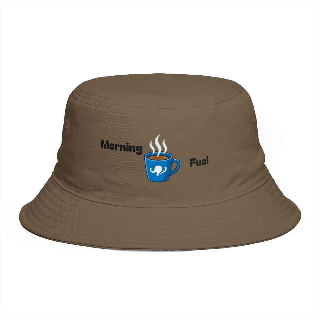 Morning Fuel Coffee Cup Bucket Hat | Steaming Coffee Graphic