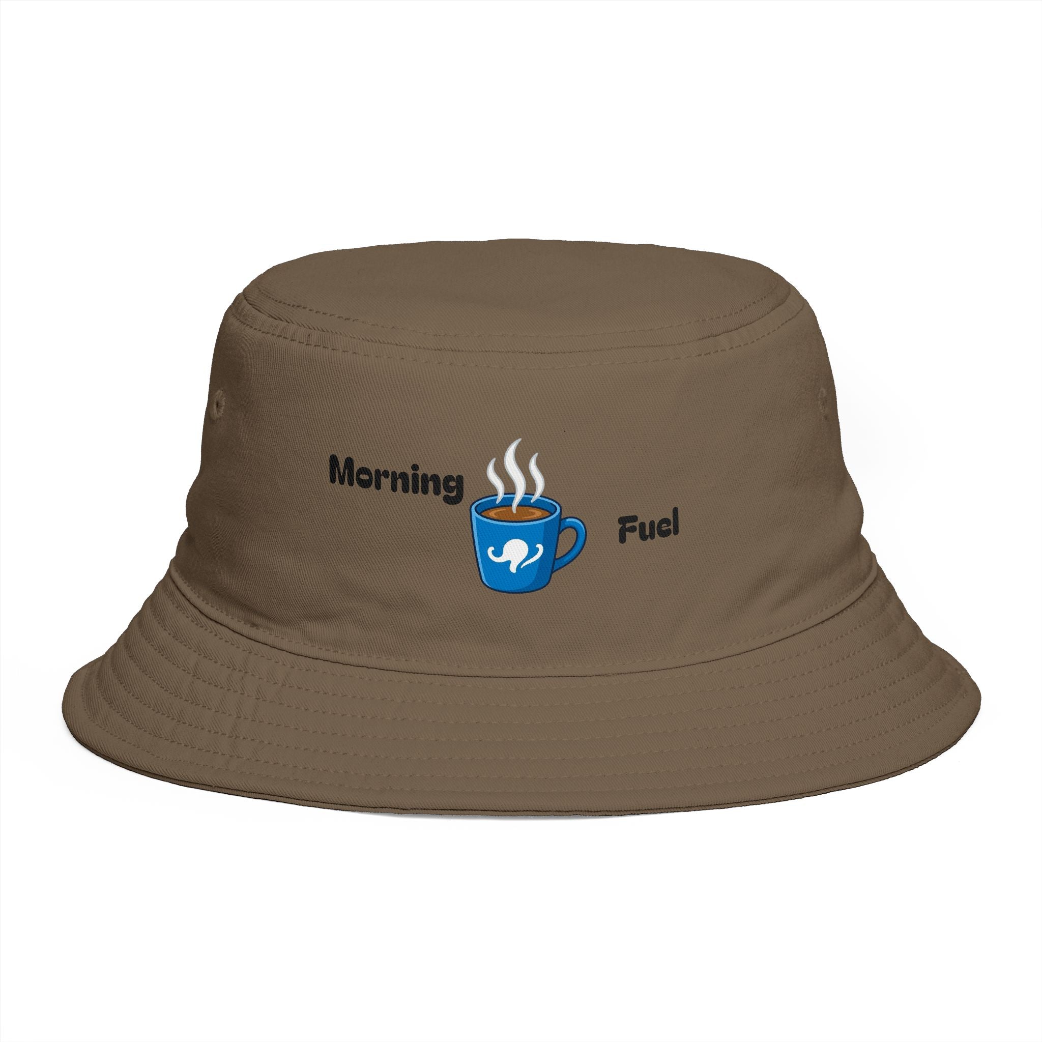 Morning Fuel Coffee Cup Bucket Hat | Steaming Coffee Graphic