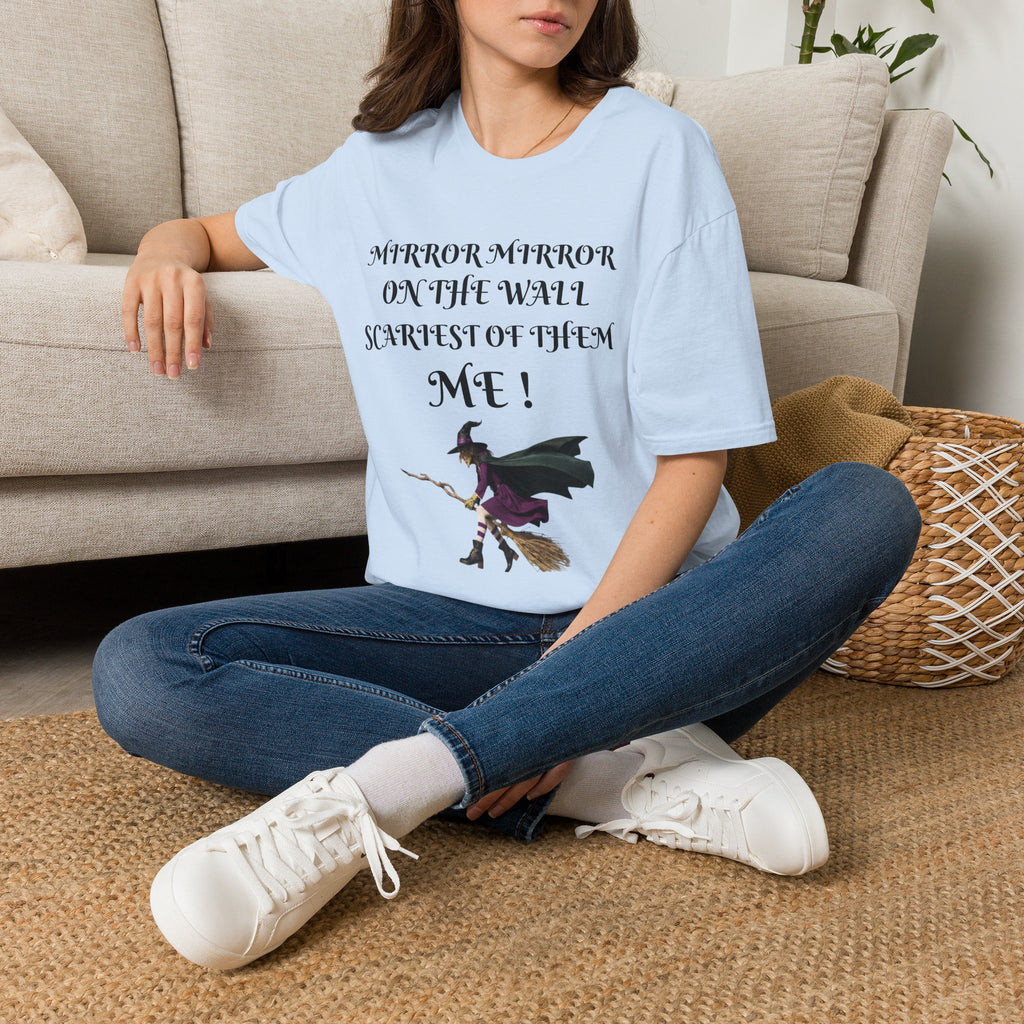 Mirror Mirror on the Wall Witch Illustration T-Shirt