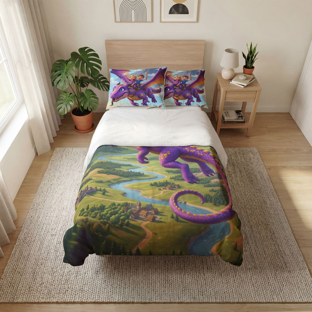 Fantasy Dragon/Quilt Cover Set Of Three
