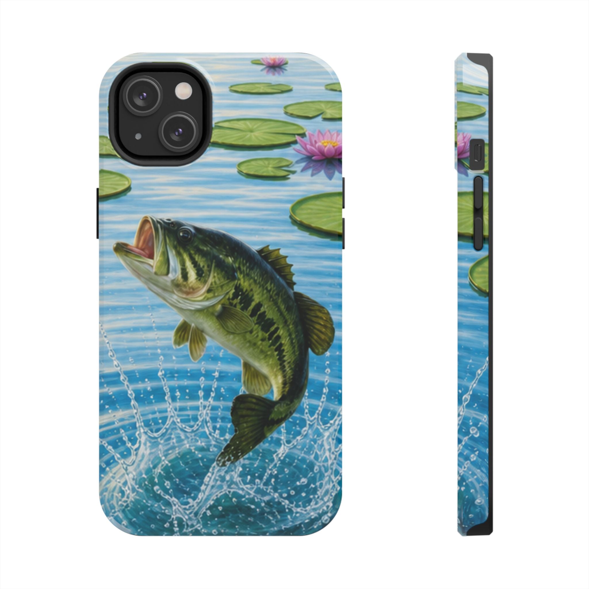Largemouth Bass Jumping Phone Case | Tough Phone Case