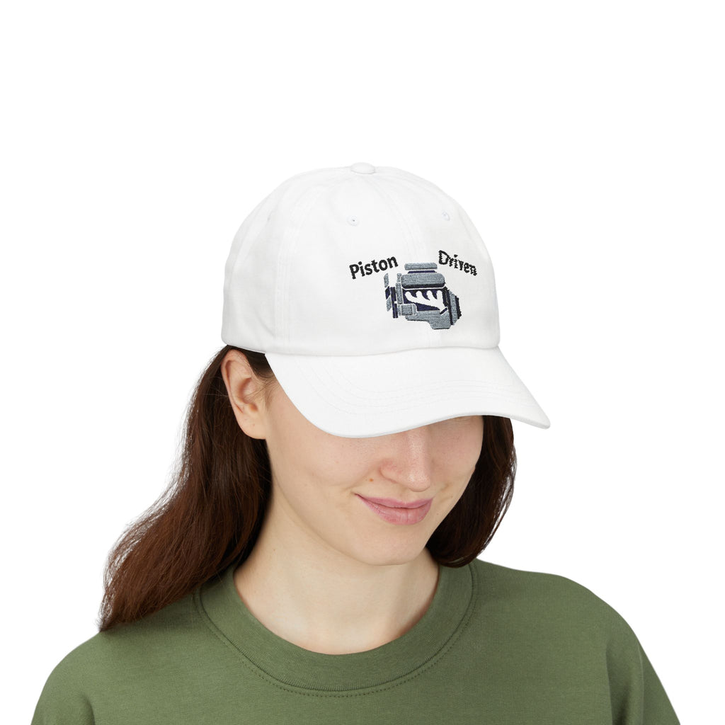Piston Driven Engine Illustration Dad Cap | Embroidered Car Hat