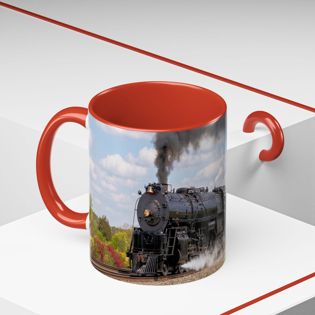 Vintage Steam Locomotive Mug | Accent Coffee Mug 11oz 15oz