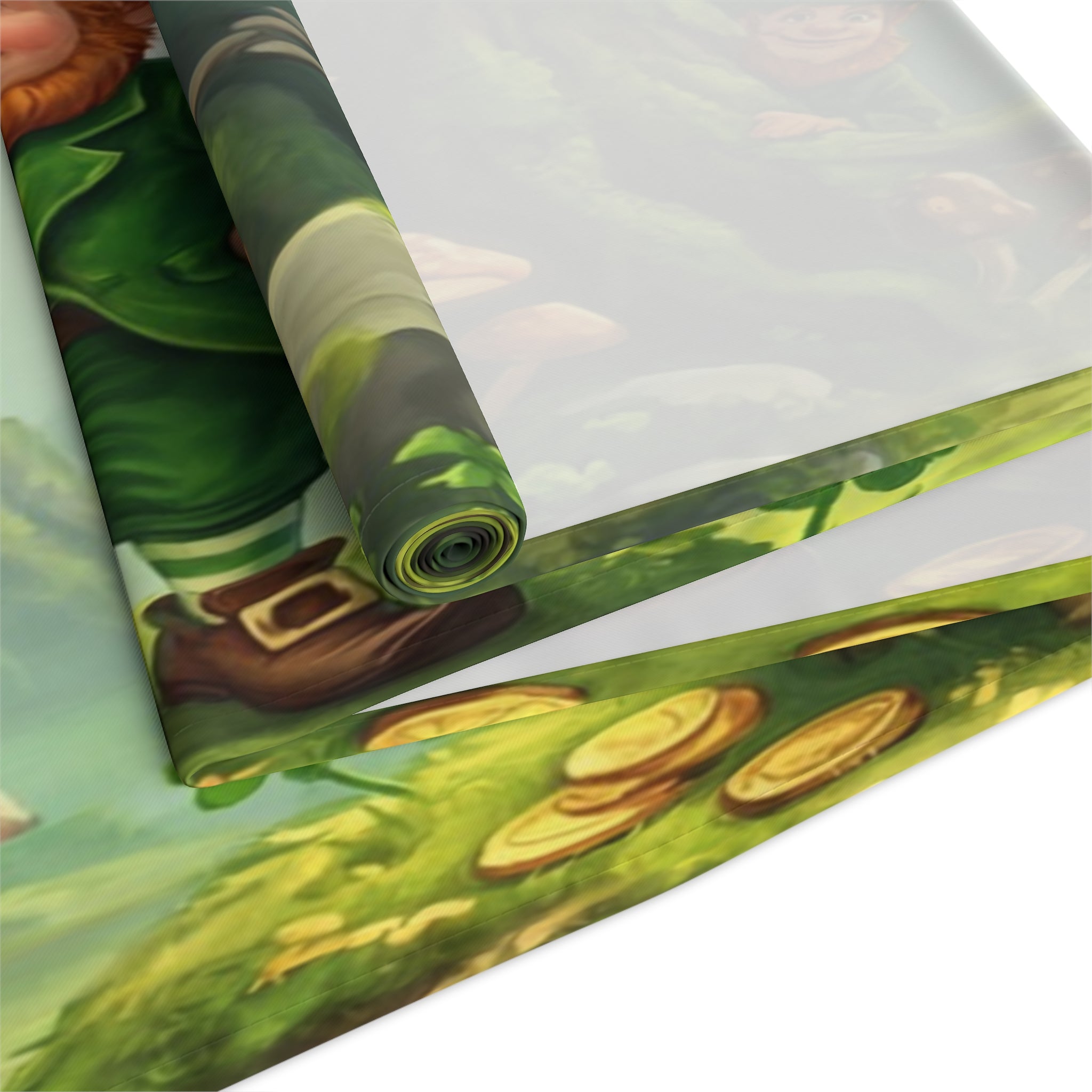 Leprechaun Pot of Gold Table Runner | St. Patrick's Day Rainbow Decor