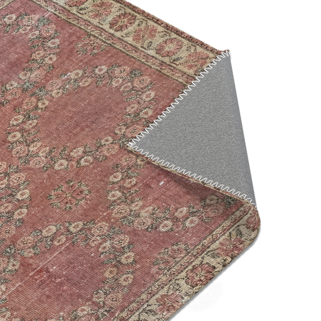 Vintage Floral Medallion Area Rug
