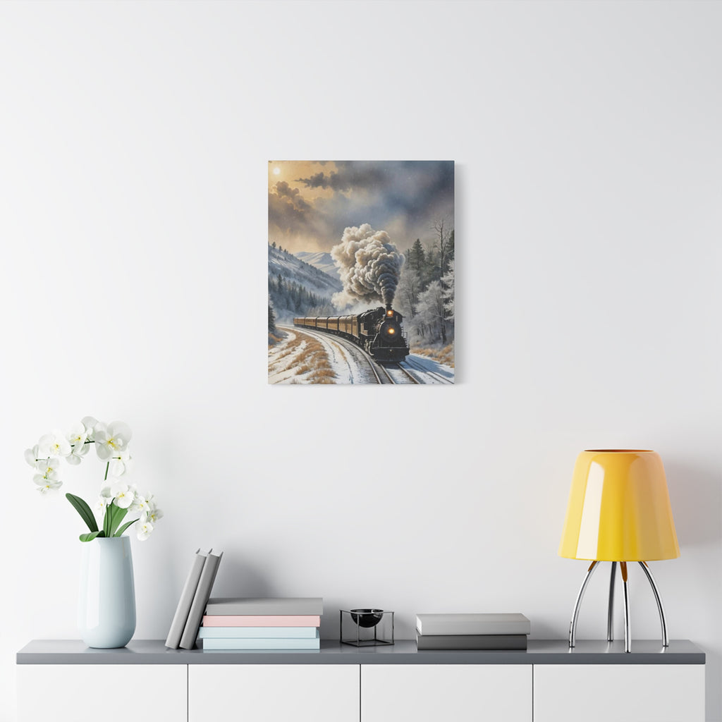 Matte Canvas, Steam Train  Stretched, 1.25"