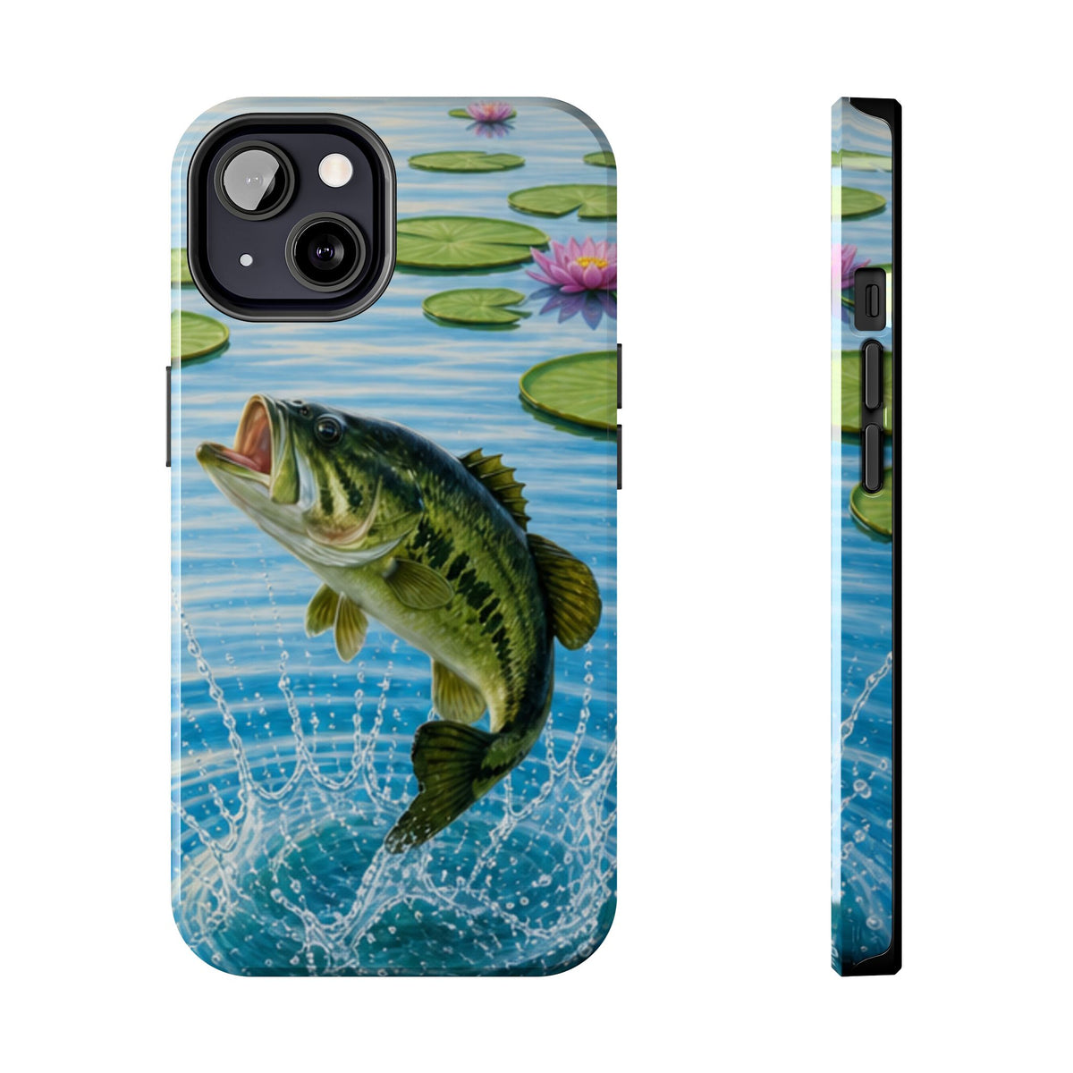 Largemouth Bass Jumping Phone Case | Tough Phone Case