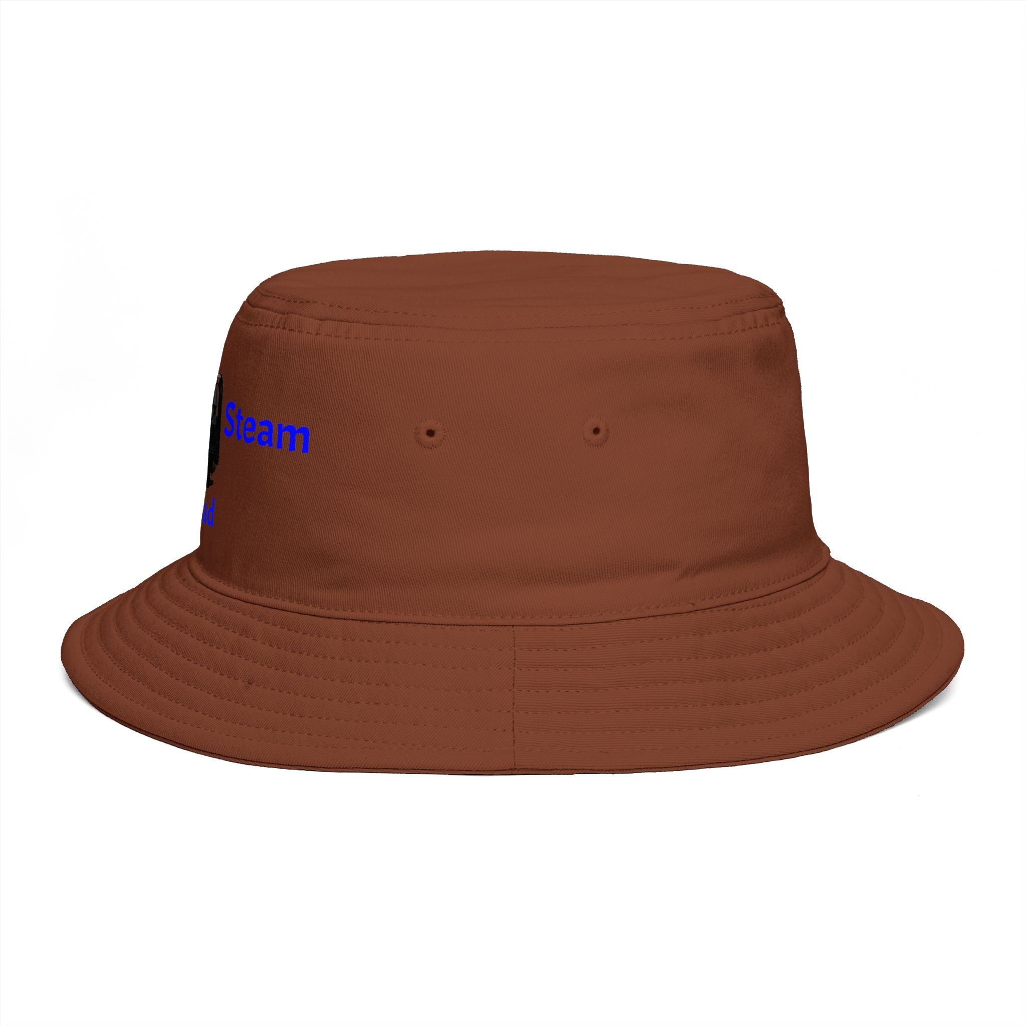 Full Steam Ahead train graphic Bucket Hat | steam locomotive motif