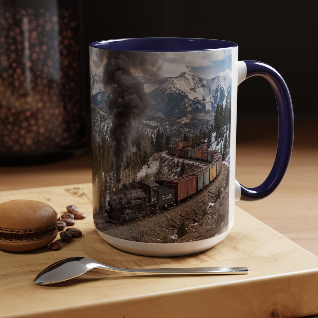 Accent Coffee Mug (11, 15oz)/Steam Train