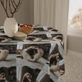 Cozy Ferret Pattern Tablecloth / Cute Repeating Ferret Print