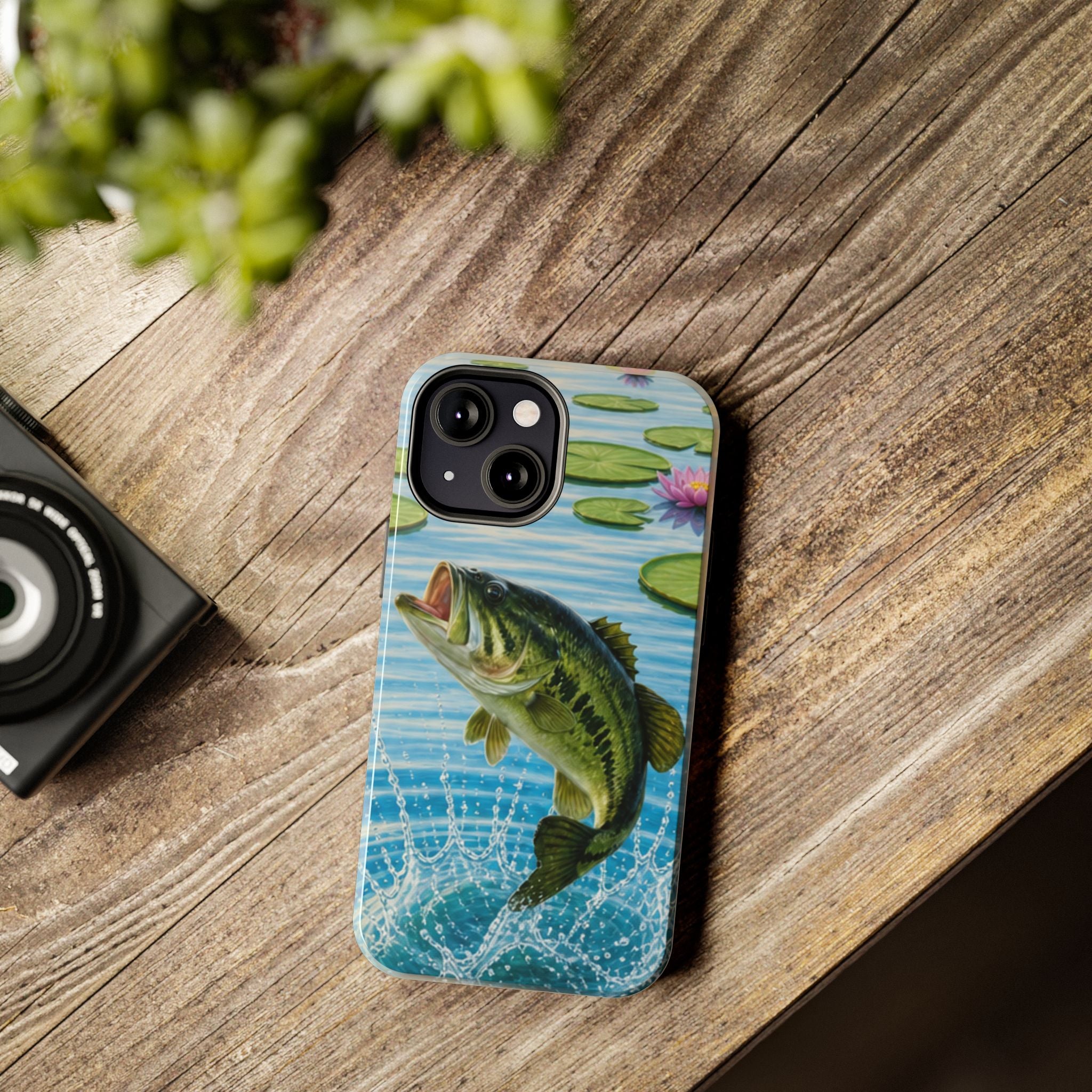 Largemouth Bass Jumping Phone Case | Tough Phone Case
