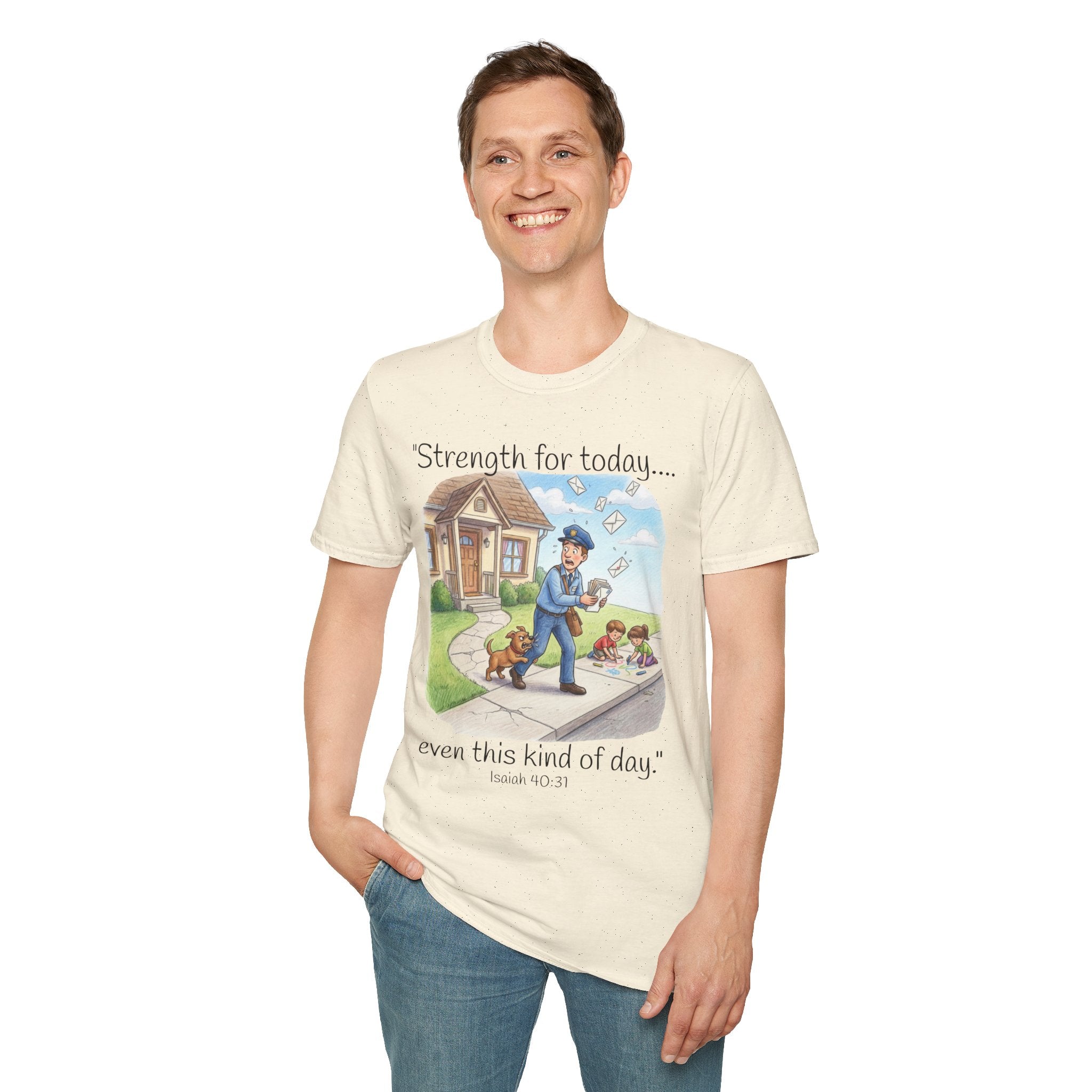 T-Shirt Postal Mail Carrier / Vintage Mailman Illustration Tee