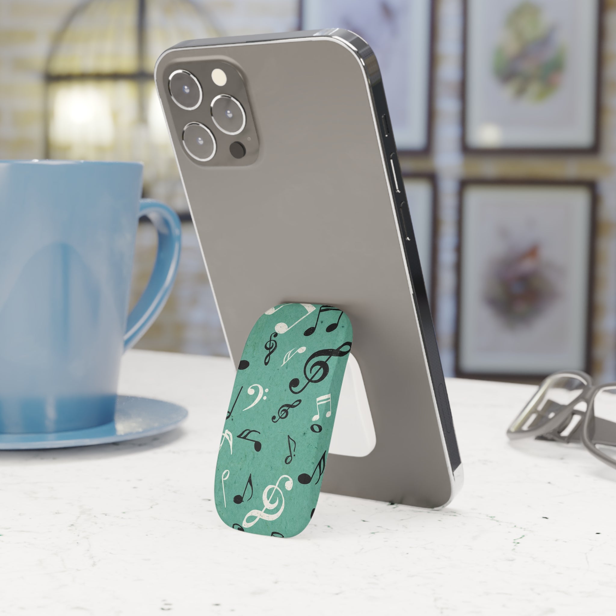 Musical Notes Phone Grip | Click-On Phone Grip