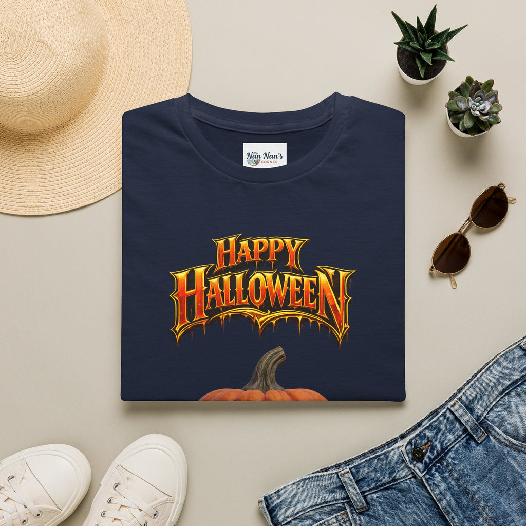Happy Halloween Pumpkin T-Shirt | Jack-O'-Lantern Graphic Tee