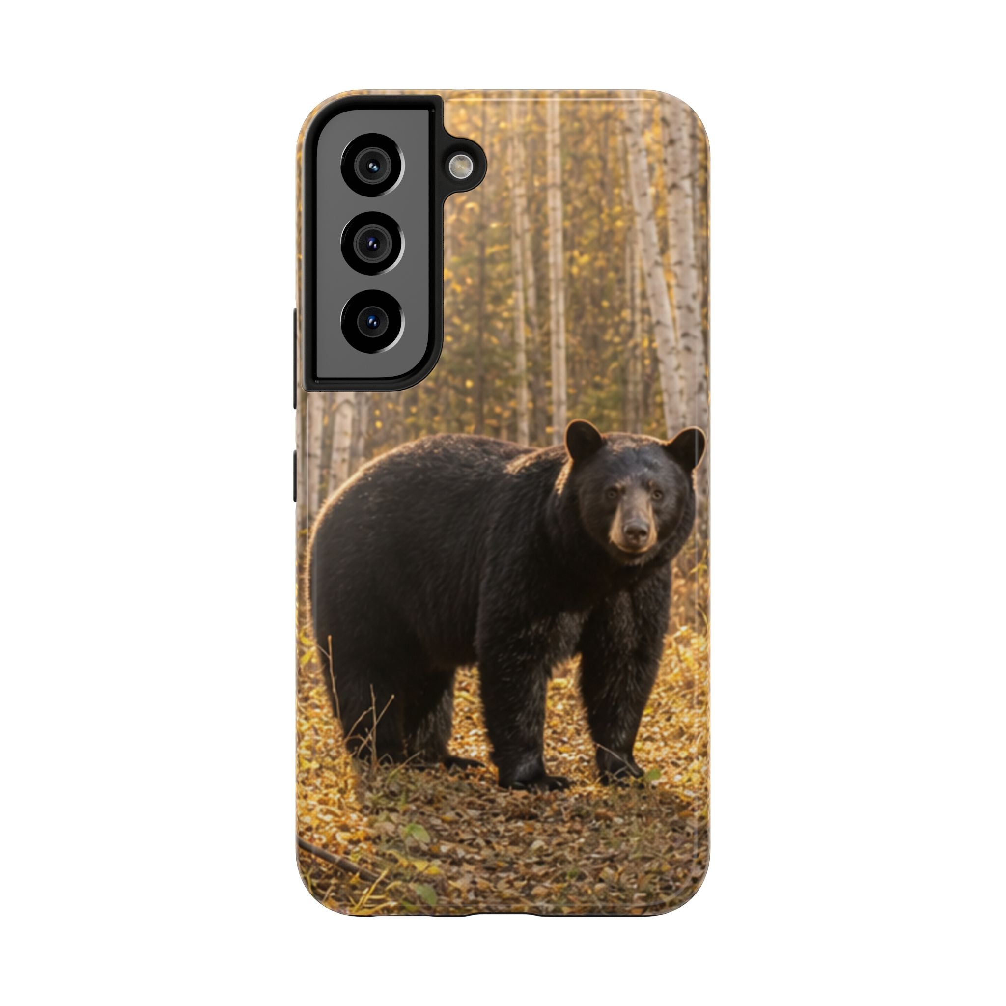 Black Bear Forest Phone Case | Tough Phone Case