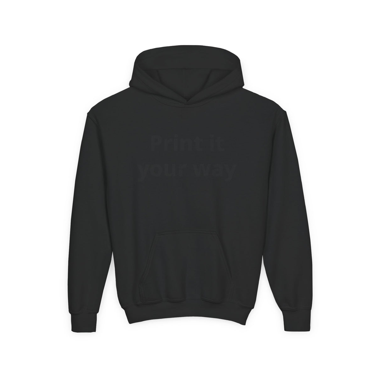 Print It Your Way Kids Graphic Hoodie – Customizable Youth Heavy Blend Hooded Sweatshirt
