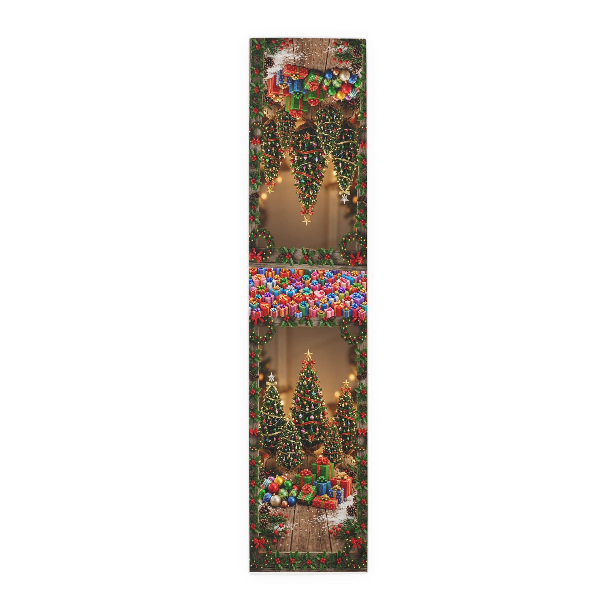 Christmas Tree and Presents Table Runner | Holiday Holiday Decor