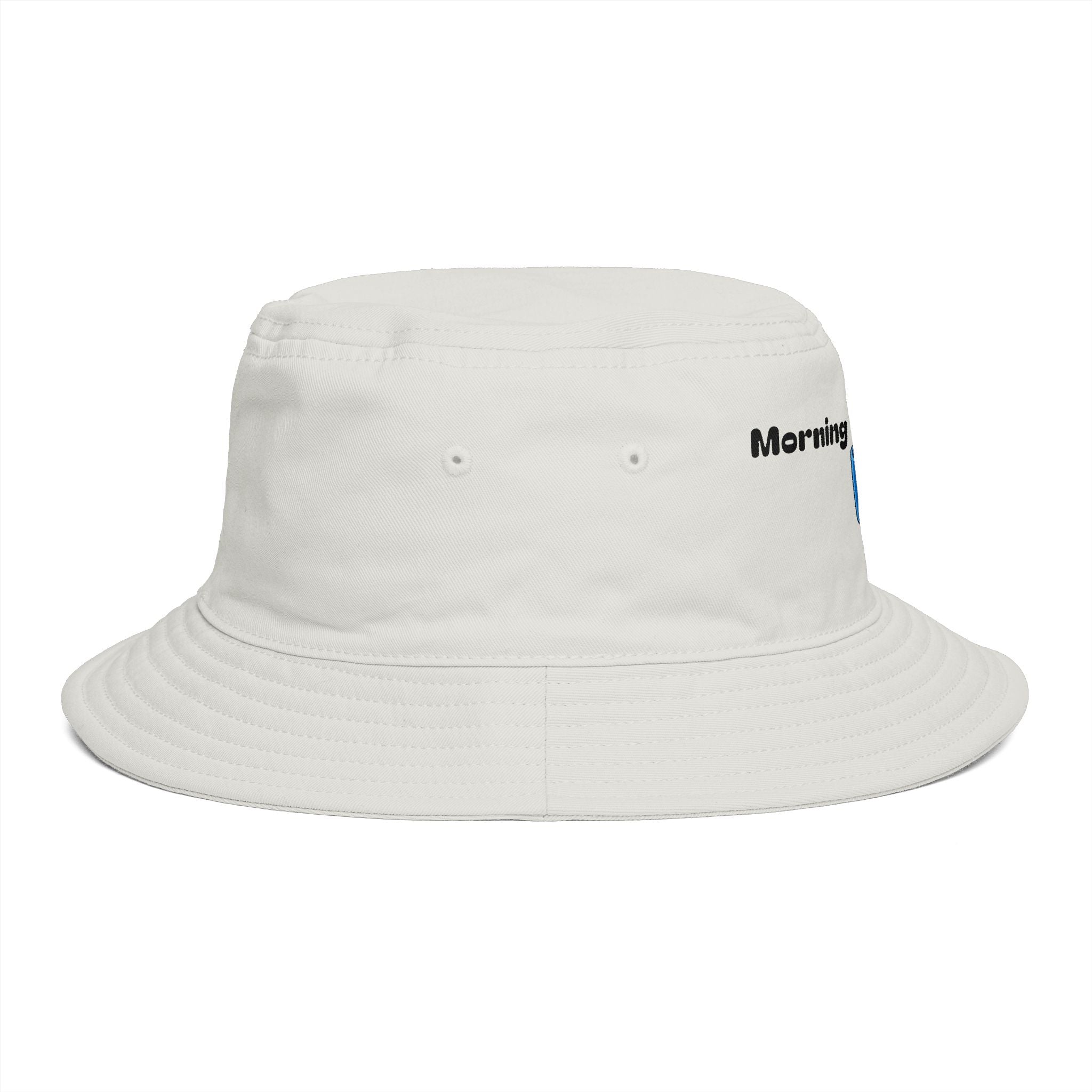 Morning Recharge Coffee Cup Bucket Hat | Steaming Coffee Graphic