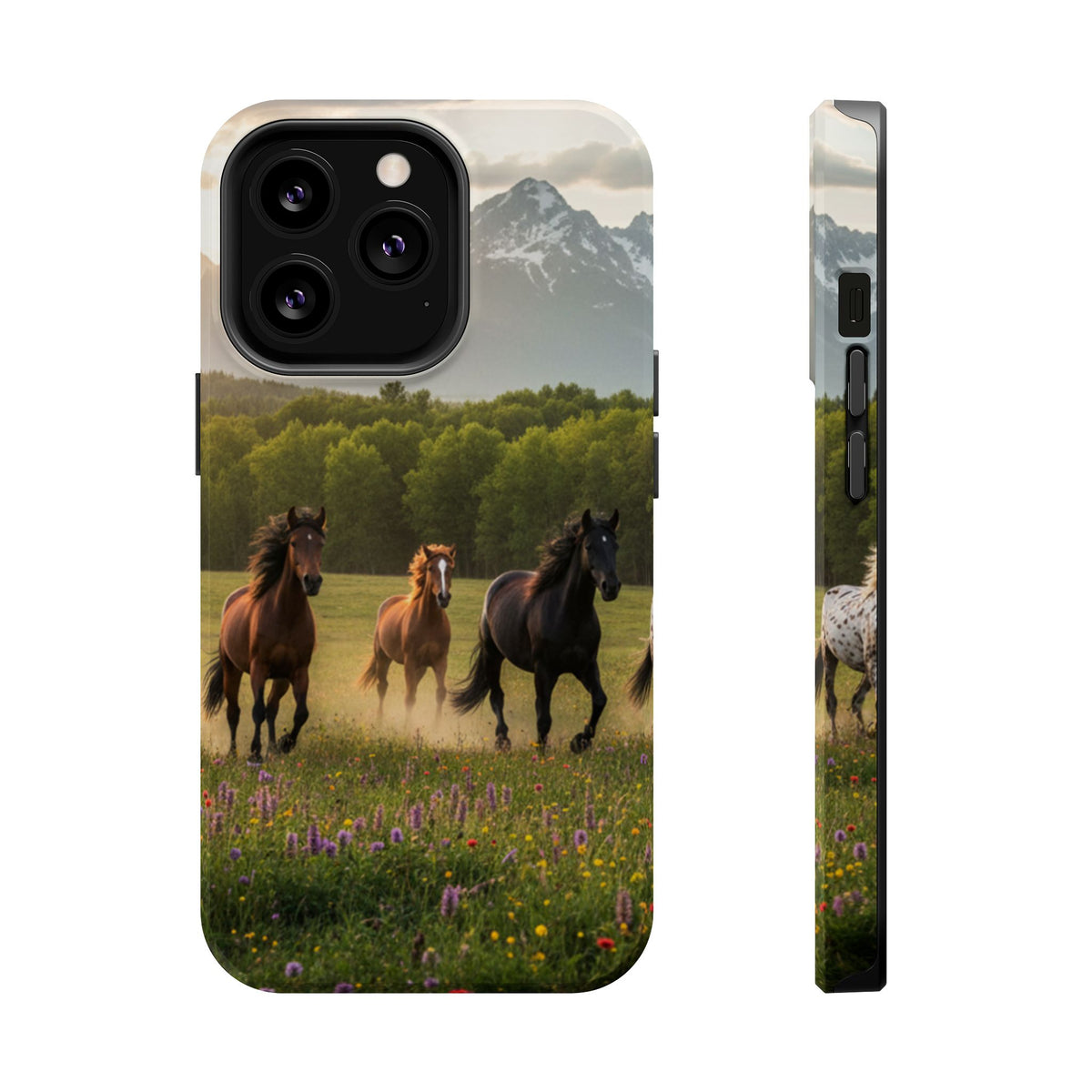 Running Horses Phone Case | Magnetic Impact-Resistant Case