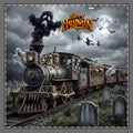 Halloween Ghost Train Napkin – "Happy Halloween" Spooky Graveyard Polyester Napkin