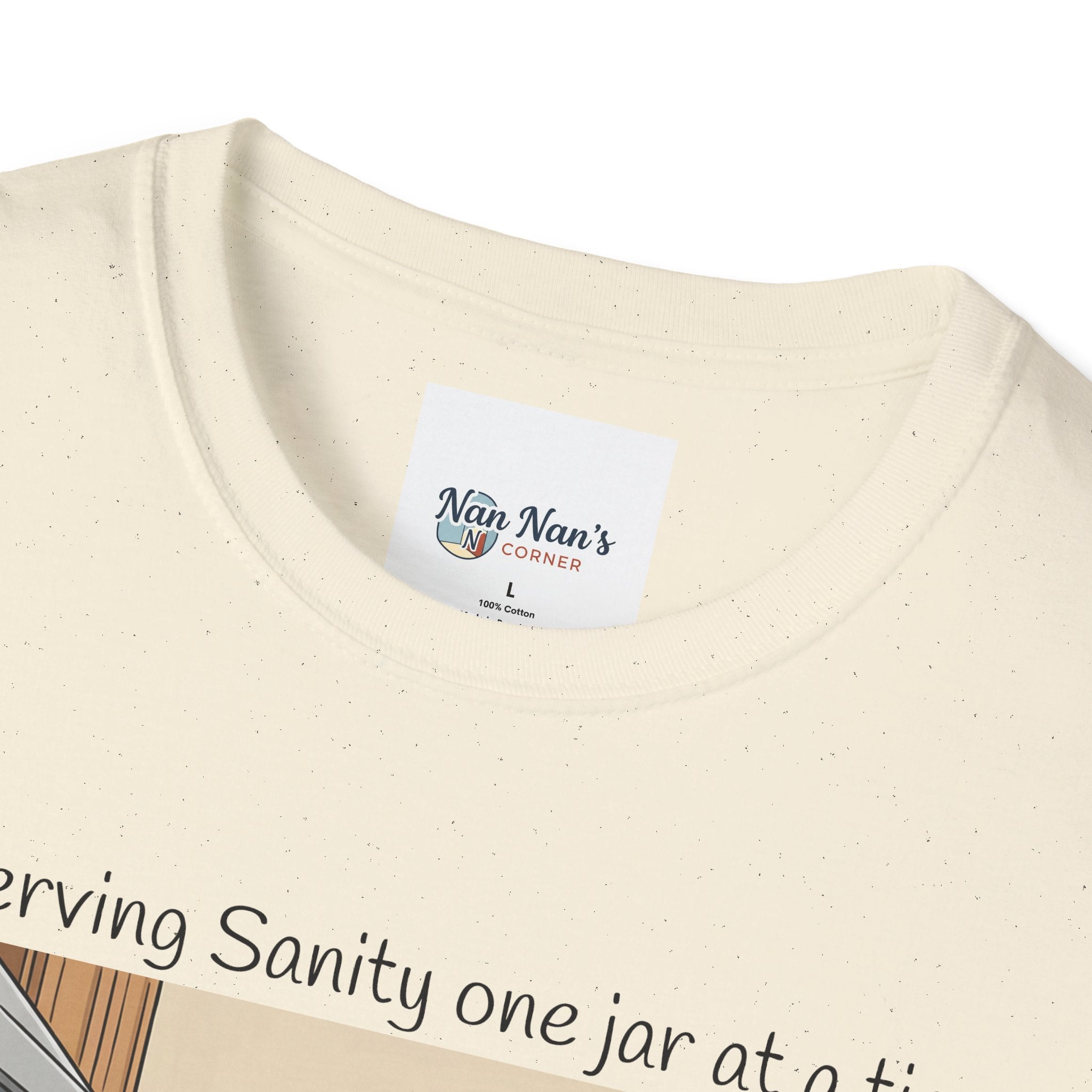 Preserving Sanity One Jar at a Time Unisex Graphic T-Shirt – Funny Canning Kitchen Cotton Tee
