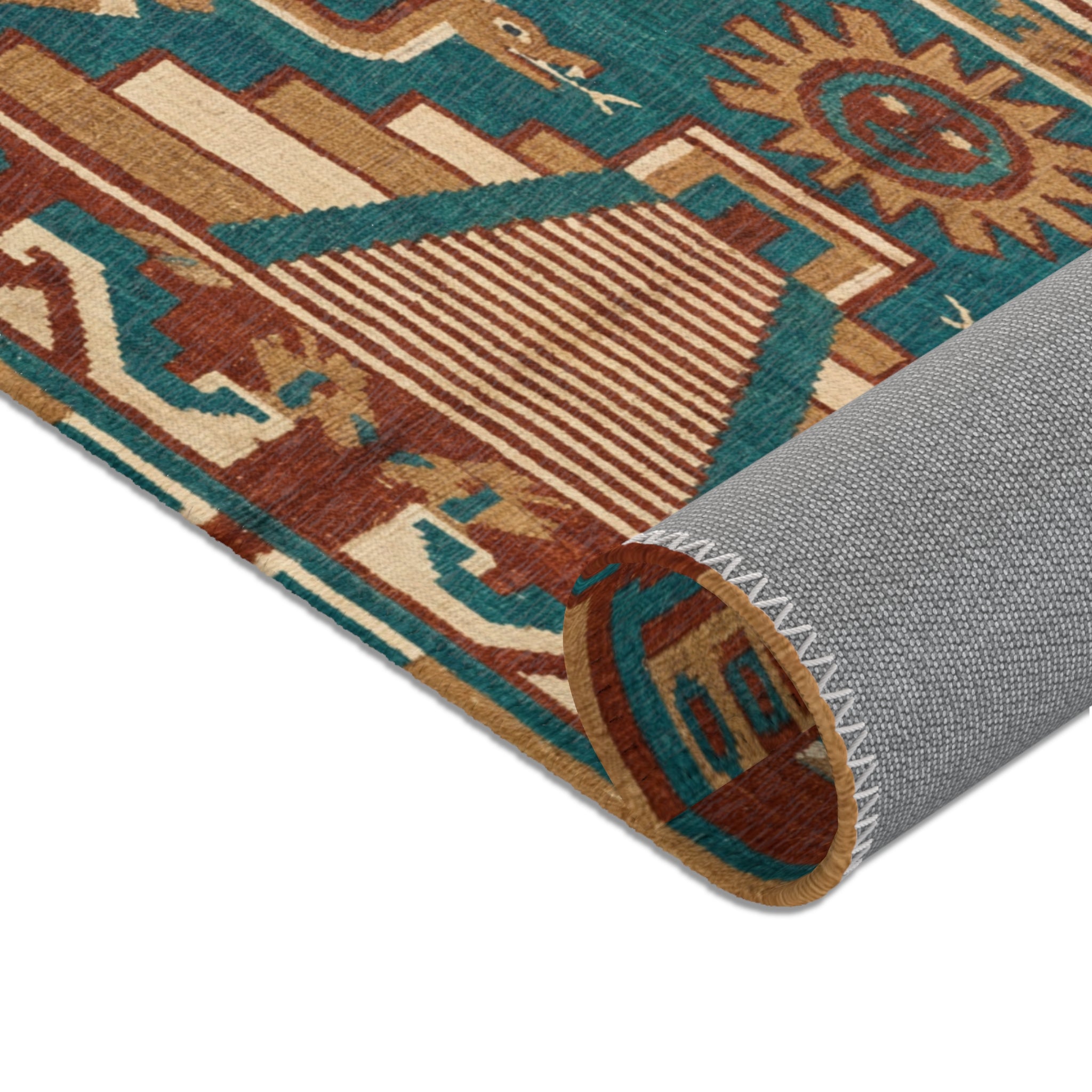 Southwestern Tribal Pattern Area Rug | Aztec Geometric Design