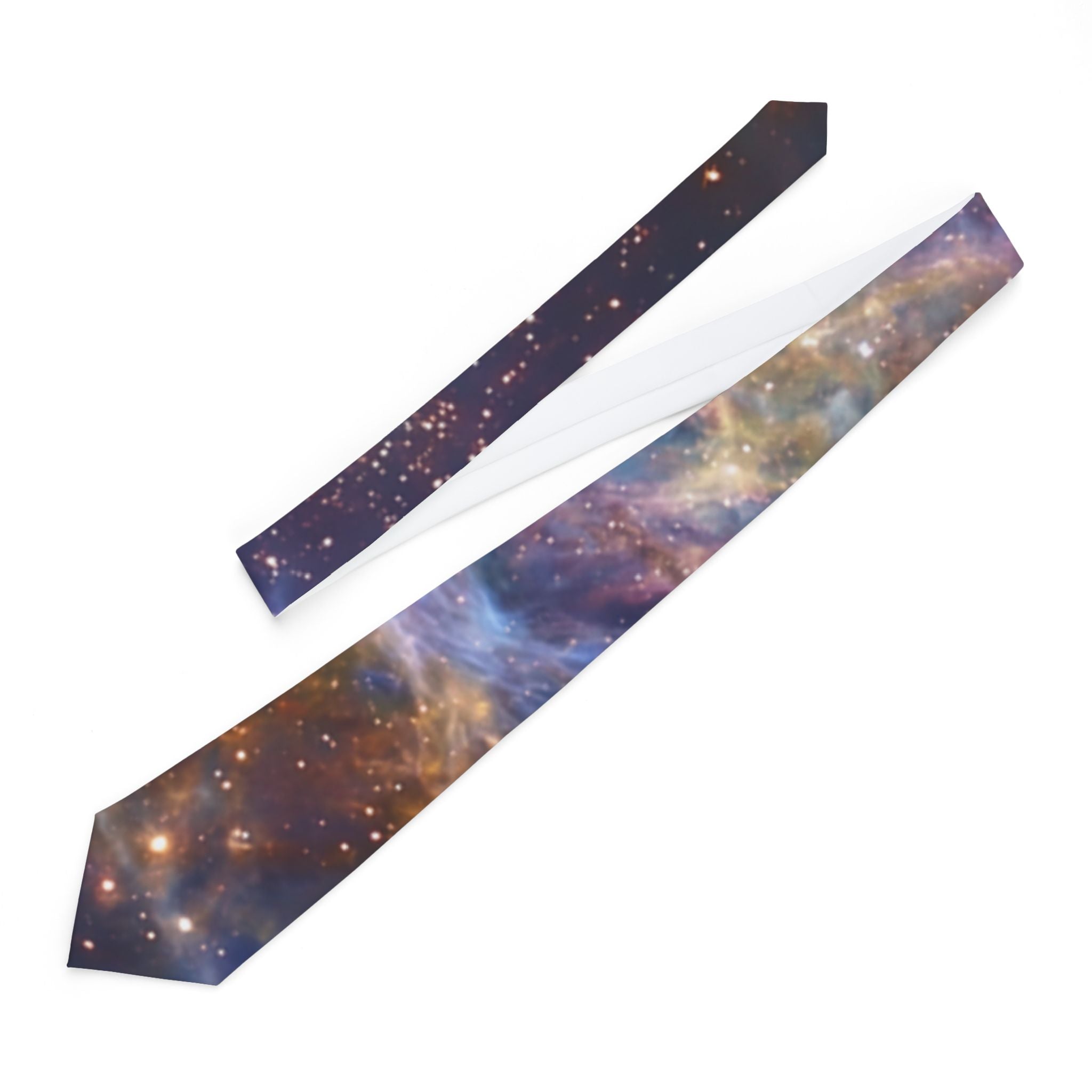 Galaxy Nebula Necktie — Cosmic Space Tie for Scientists & Star Lovers