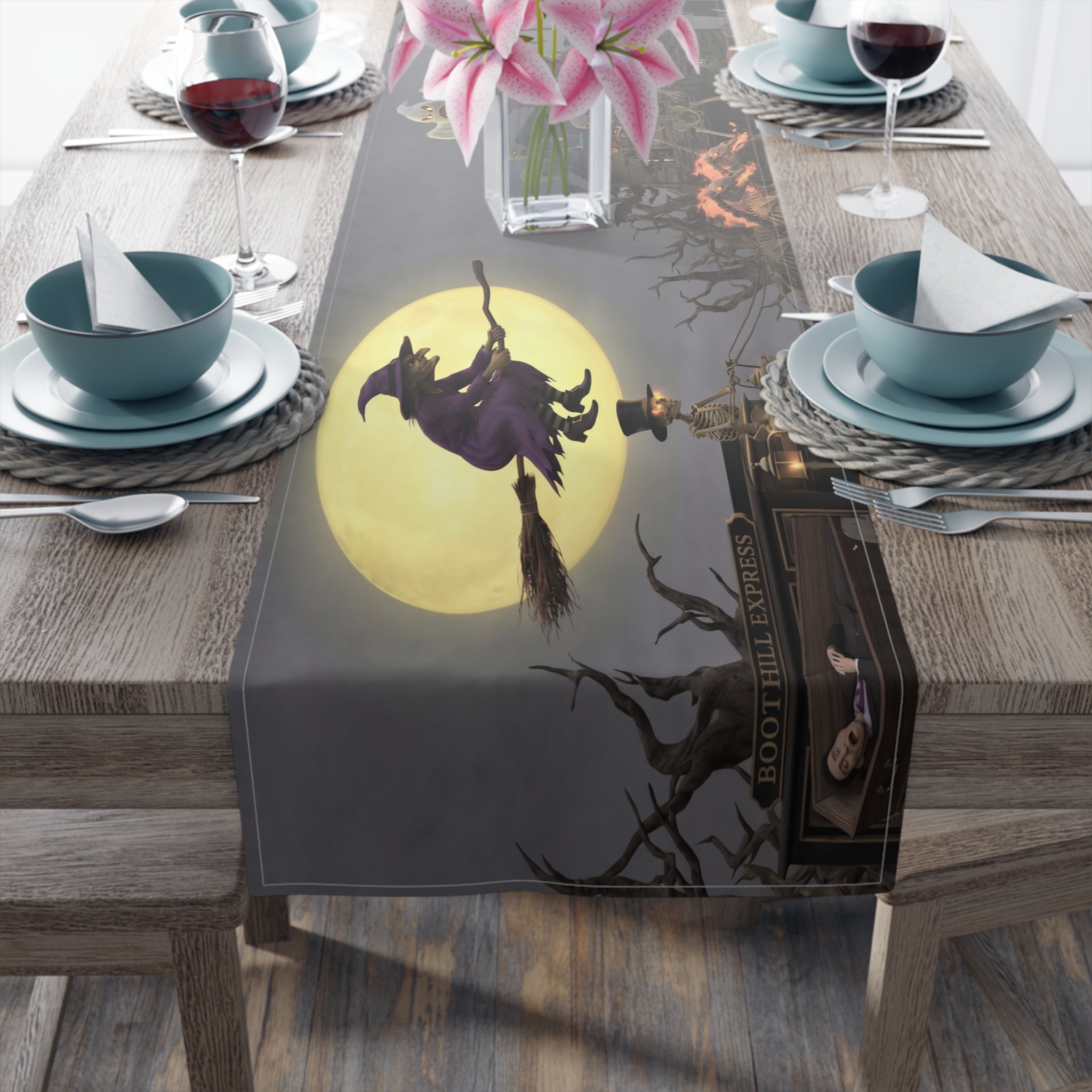 Haunted Halloween/Table Runner (Cotton, Poly)