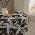 Cozy Ferret Pattern Tablecloth / Cute Repeating Ferret Print