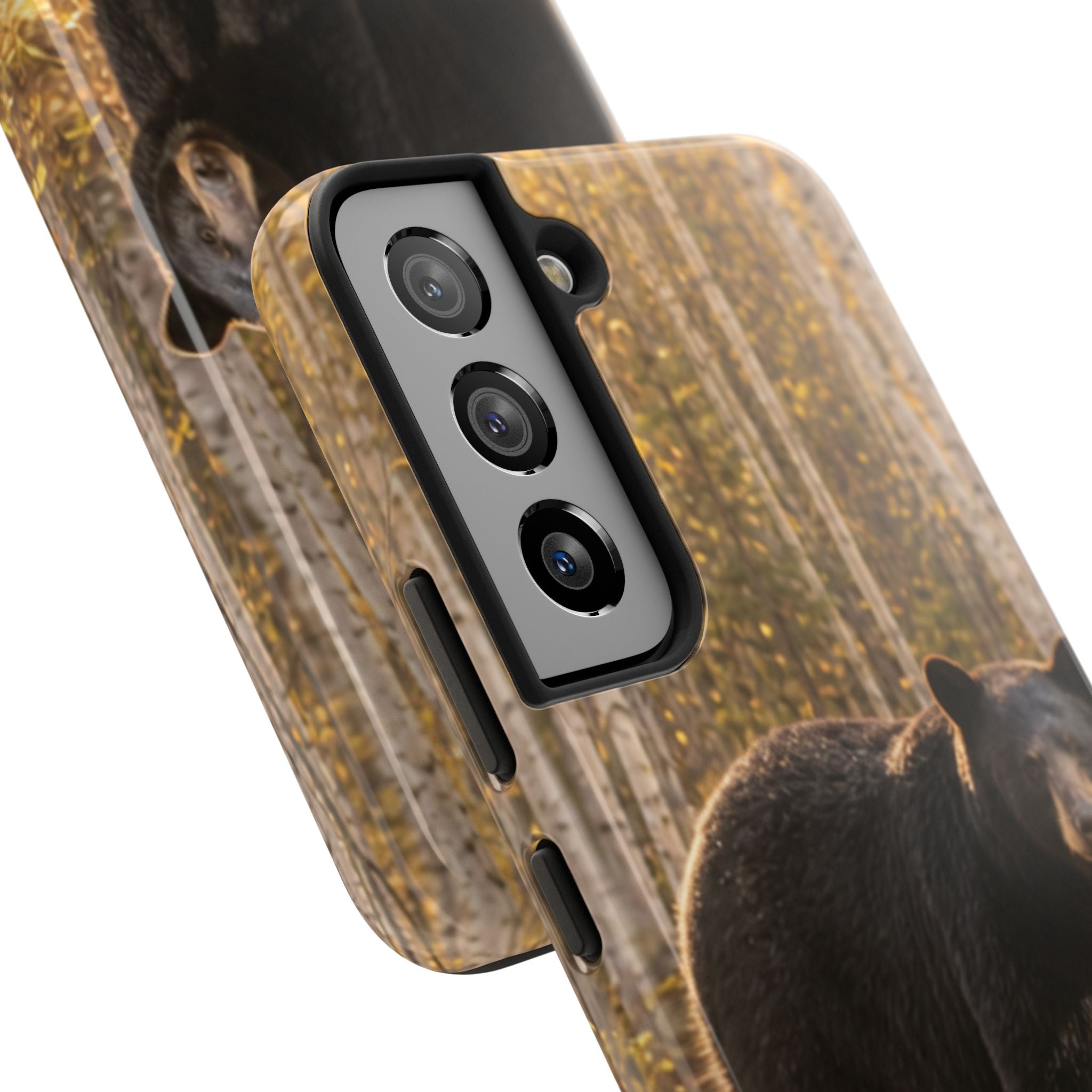 Black Bear Forest Phone Case | Tough Phone Case