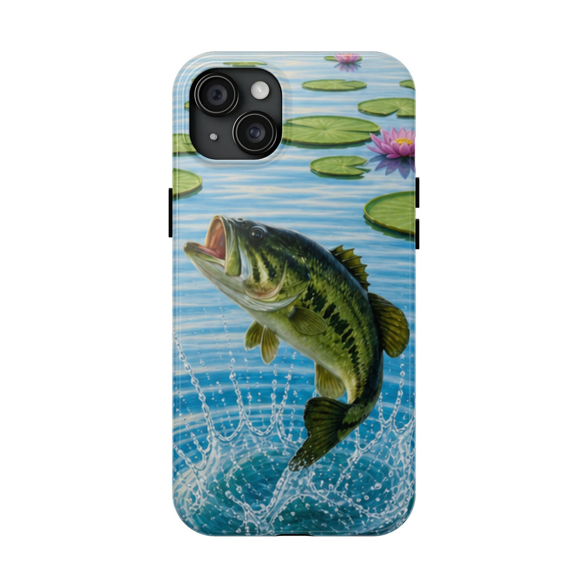Largemouth Bass Jumping Phone Case | Tough Phone Case
