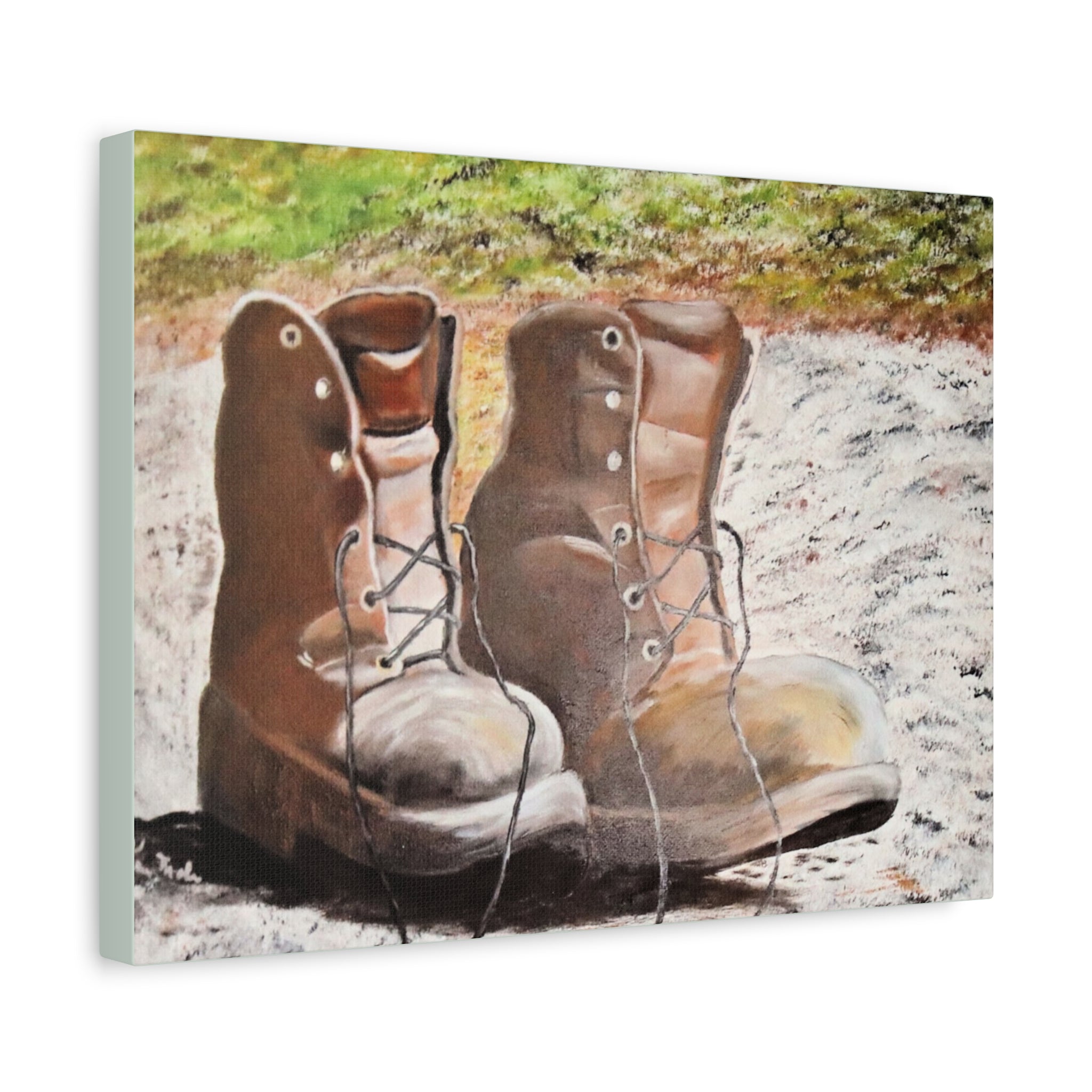 New Leather Boots/ Matte Canvas