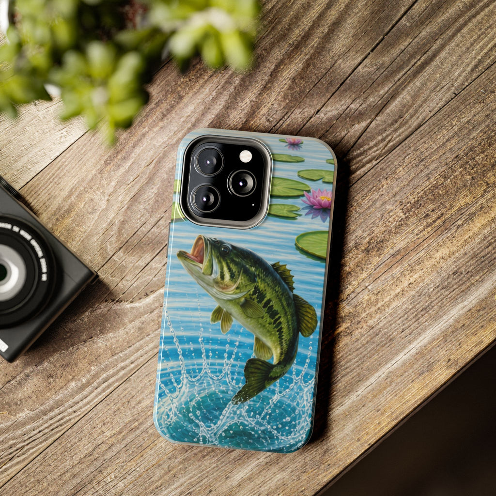 Largemouth Bass Jumping Phone Case | Tough Phone Case