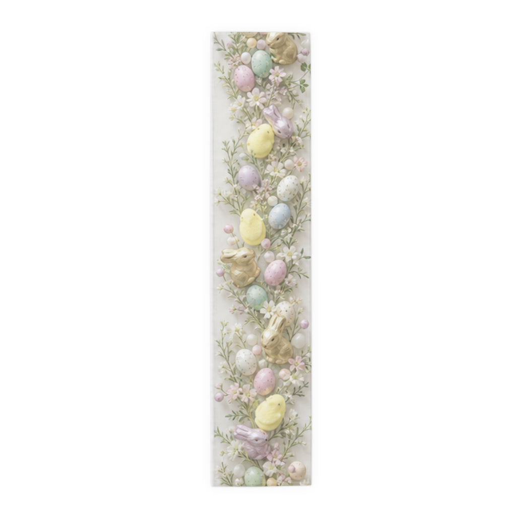 Table Runner Easter Bunny and Pastel Eggs\Spring Floral Cotton