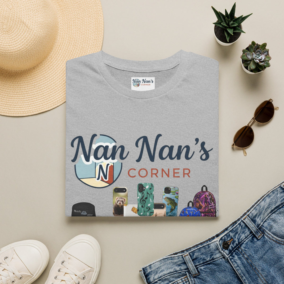 Nan Nan's Corner Unisex Logo Graphic T-Shirt – Boutique Cotton Tee