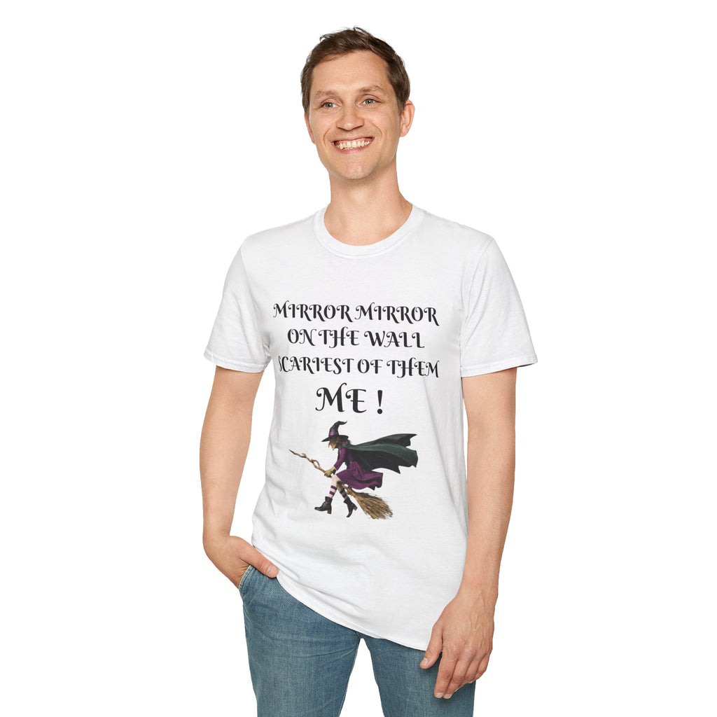 Mirror Mirror on the Wall Witch Illustration T-Shirt
