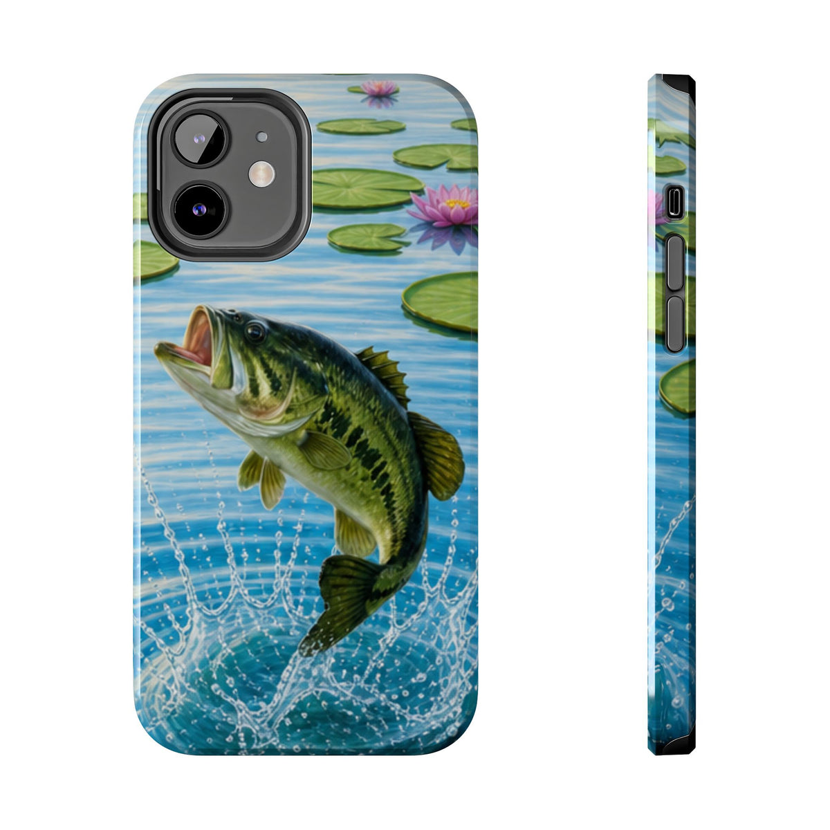 Largemouth Bass Jumping Phone Case | Tough Phone Case