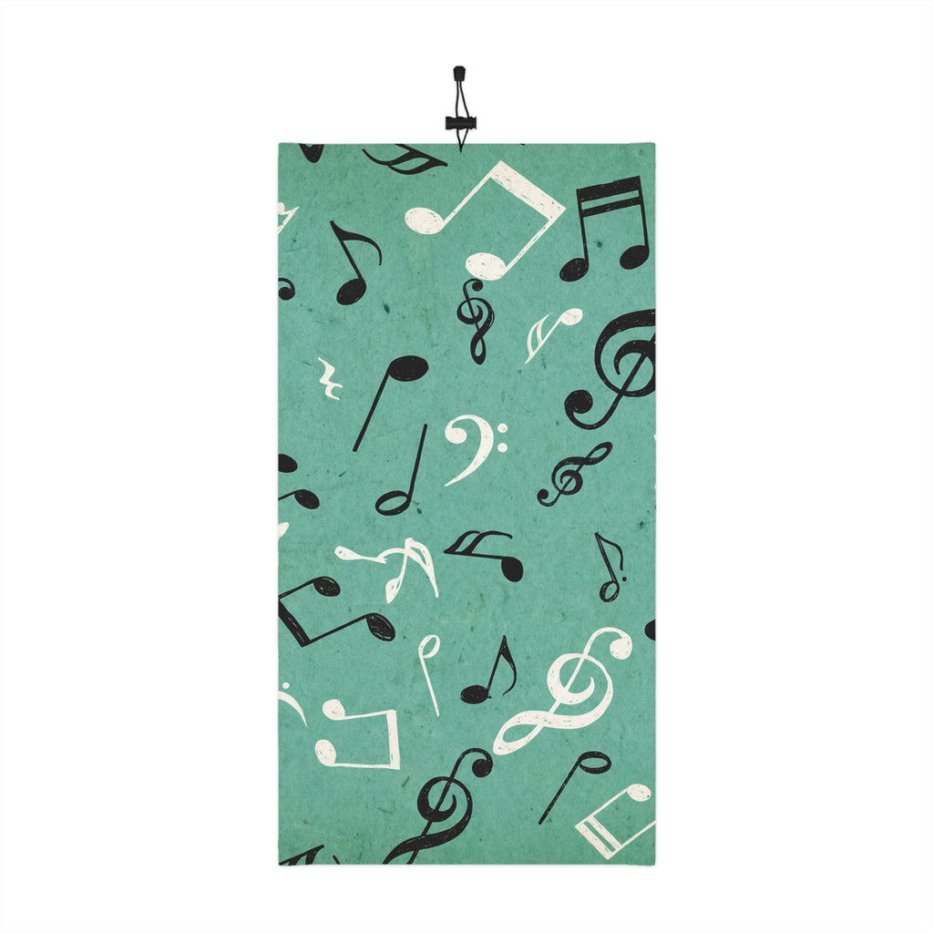 Music Notes Neck Gaiter | Winter Neck Gaiter With Drawstring