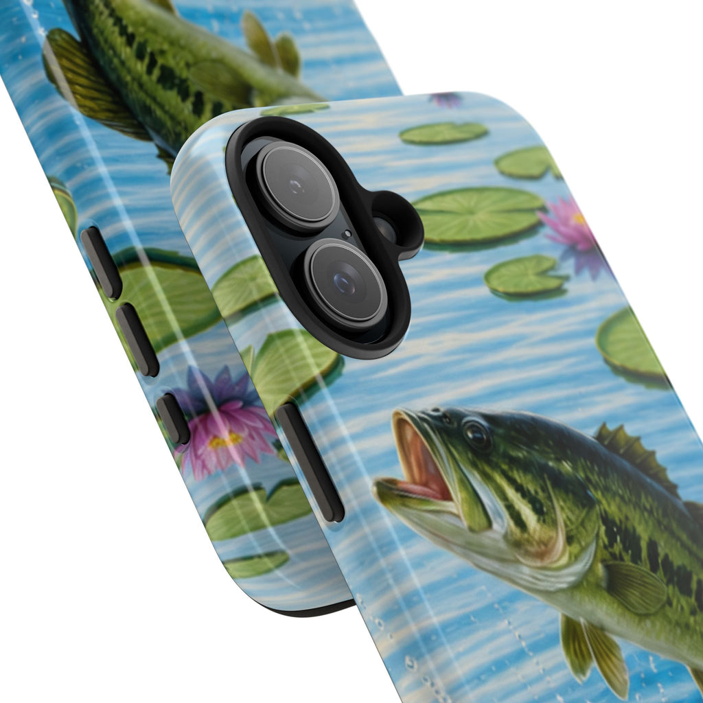 Largemouth Bass Jumping Phone Case | Tough Phone Case