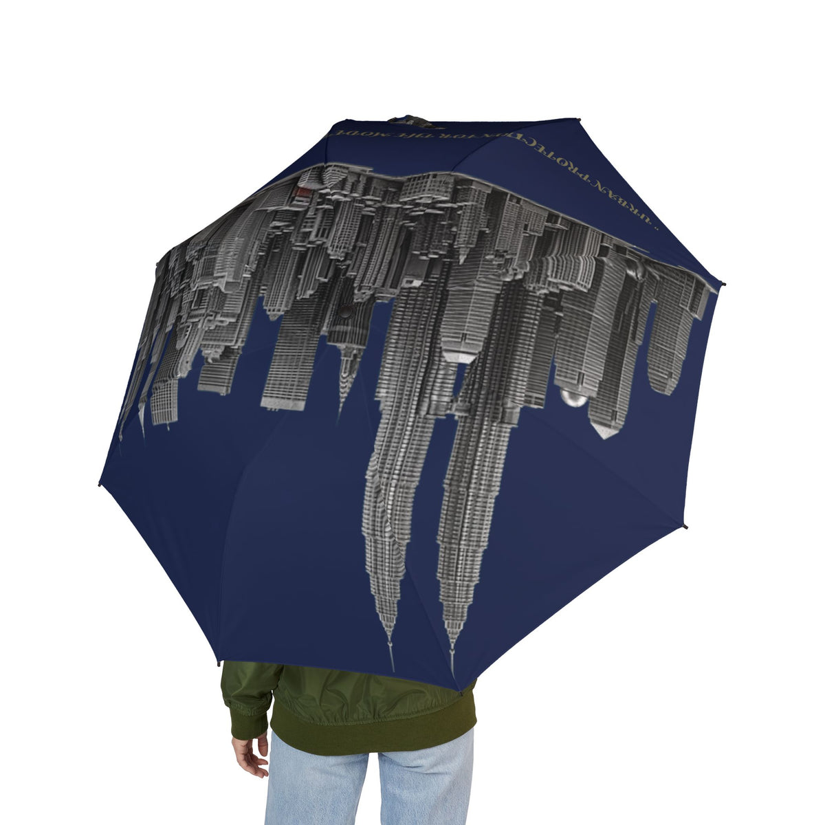 City Skyline Foldable Umbrella | Urban Cityscape Design