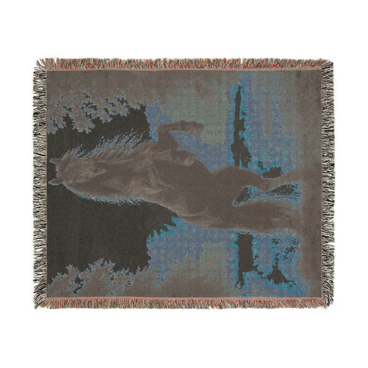 Wild Stallion Horse Woven Blanket - Equestrian Throw