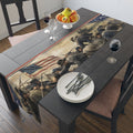 Civil War Soldiers Table Runner | Historical Battle Scene