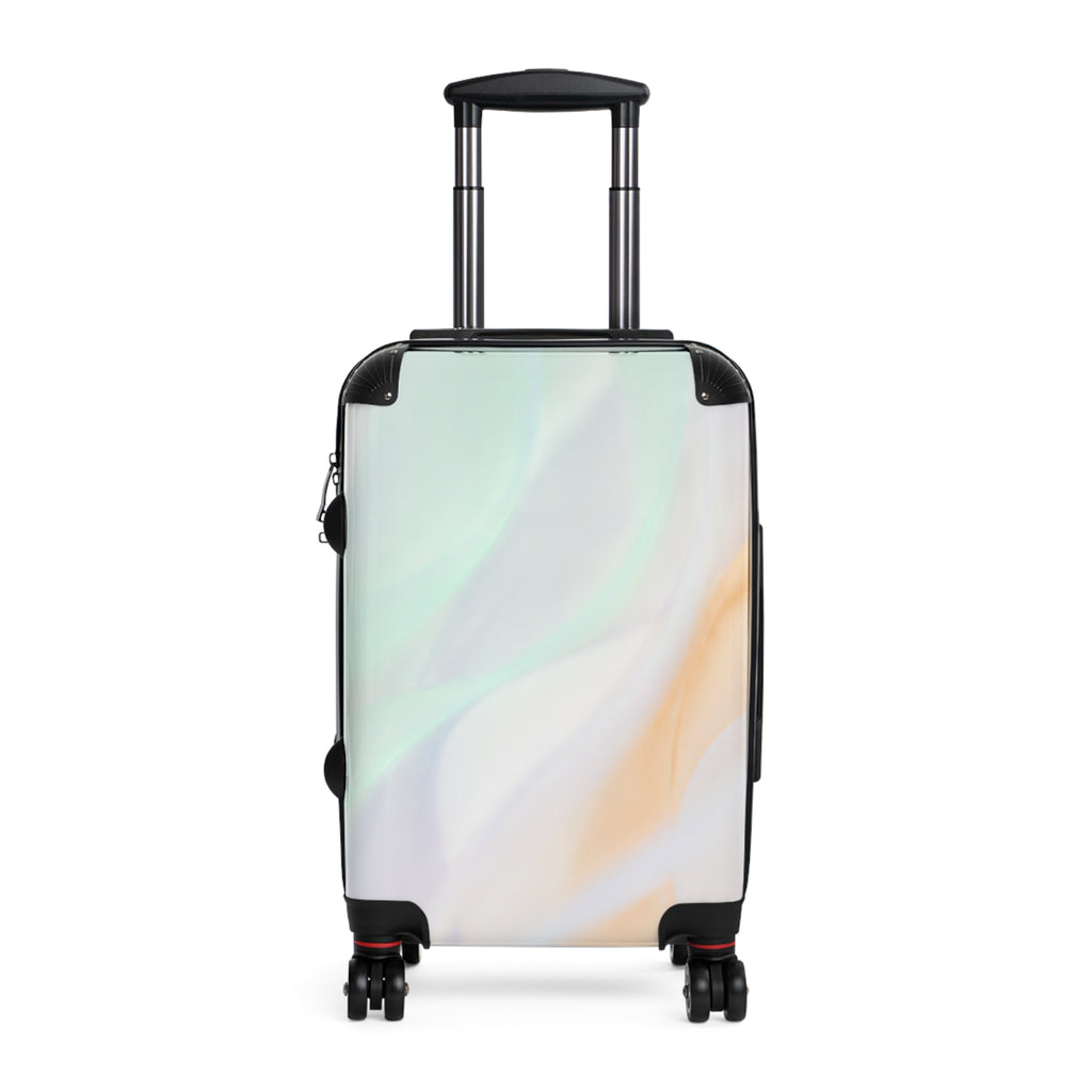 Suitcases/Abstract Swirl / Colorful Red, Blue & Gold Travel Luggage