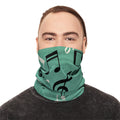Music Notes Neck Gaiter | Winter Neck Gaiter With Drawstring