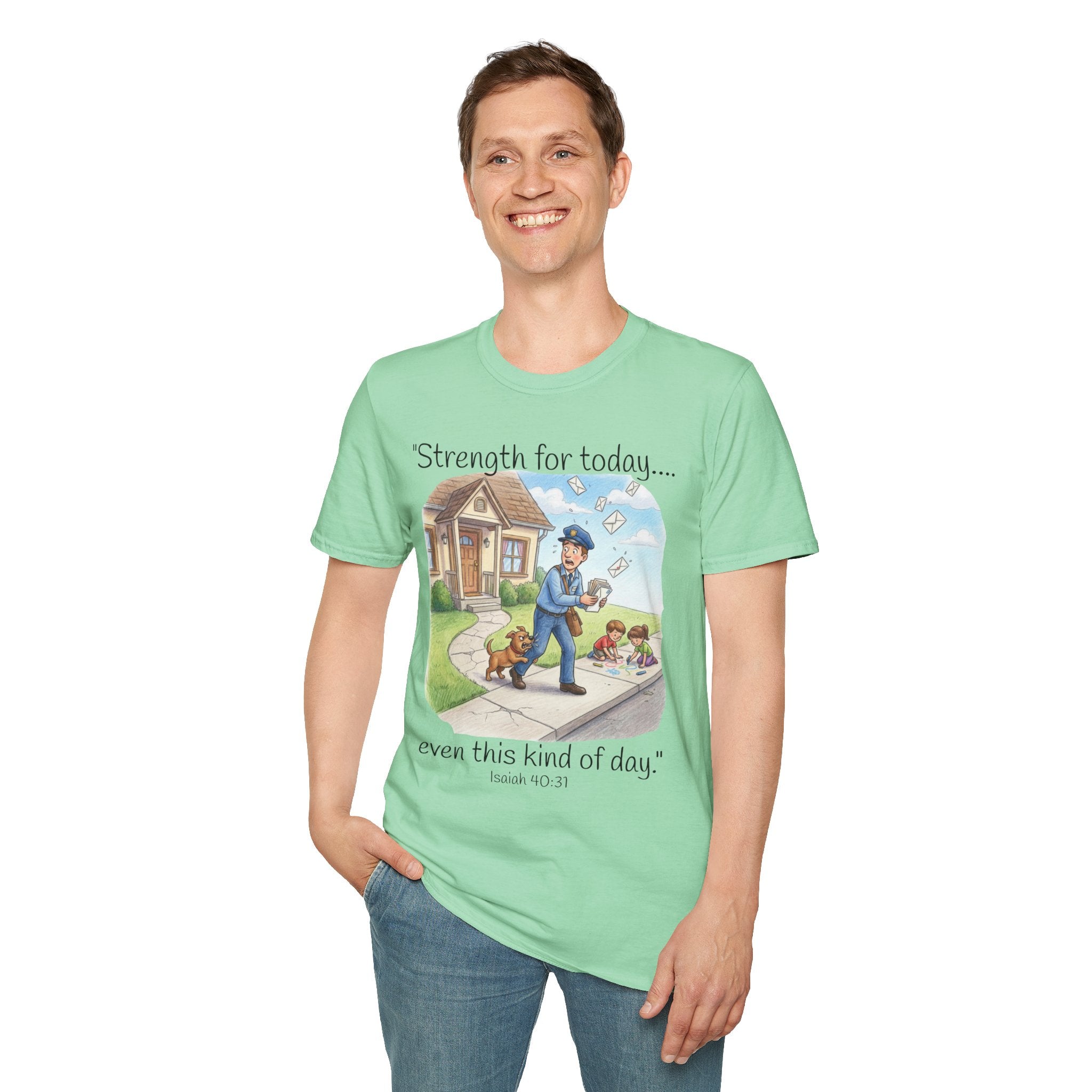 T-Shirt Postal Mail Carrier / Vintage Mailman Illustration Tee