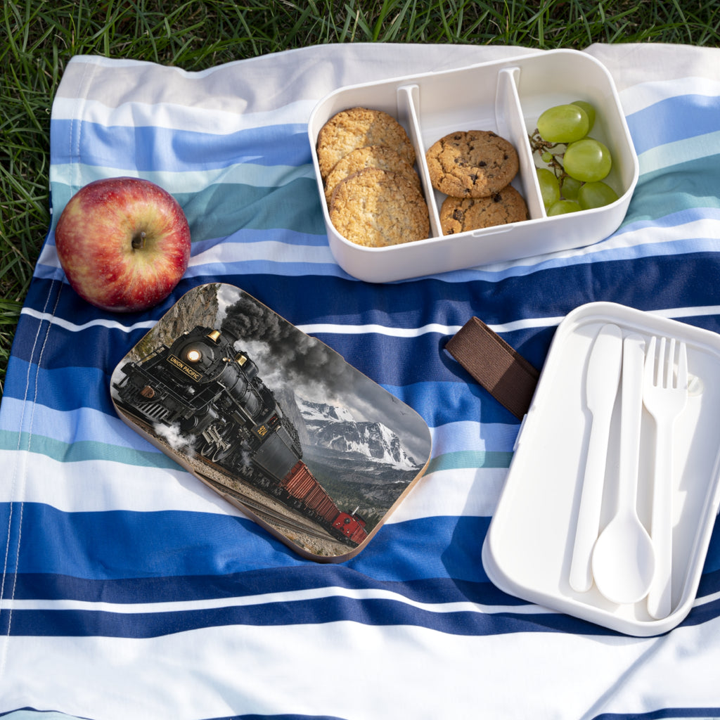 Vintage Steam Train Bento Lunch Box